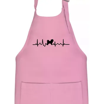 Kuchyňská zástěra Havanský psík ekg - Dětská zástěra na vaření - Univerzální velikost ( Růžová )