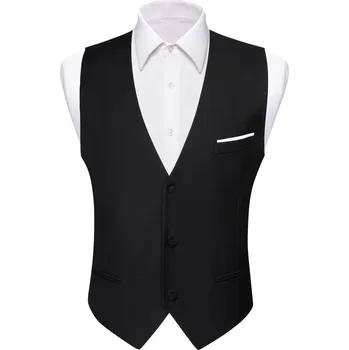 Pánská vesta Pánská saténová vesta bez rukávů slim střihu Velikost: 5XL, Barva (Varianta): 2424