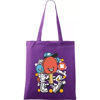 Pinčesaňák - Taška bavlněná - 42 x 38 cm ( Fialová )