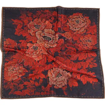 Saténový šátek 70x70 cm Varianta: 26 modrošedá tm., Balení: 1 ks