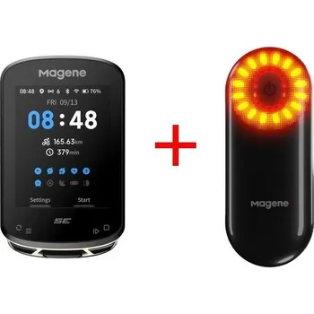 Tachometr Magene cyklocomputer C506 SE + světlo L508