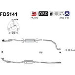 Filtr sazových částic, výfukový systém AS FD5141