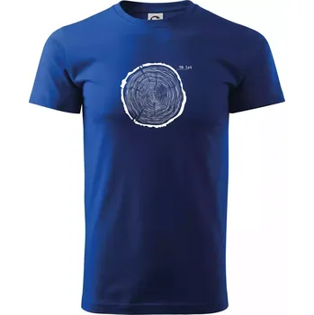 Pánské tričko Letokruhy - 70 - Triko extra velké (5-8XL) - 8XL ( Královská modrá )