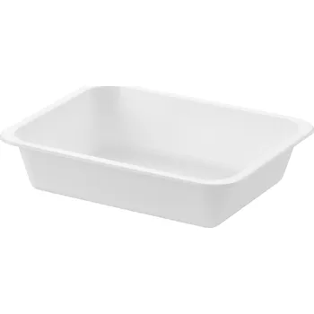 Jídelní hůlka Zatavovací miska nedělená 227/178/40mm bílá 50ks