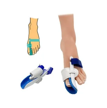 Bandáž hallux valgus HealMed 1 ks - bílá-modrá, levá