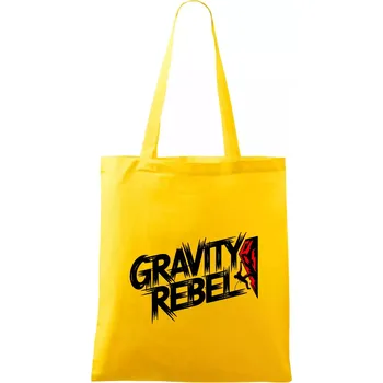 Gravity rebel - Taška bavlněná - 42 x 38 cm ( Žlutá )