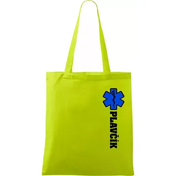 Hvězda života - Plavčík - Taška bavlněná - 42 x 38 cm ( Limetková )