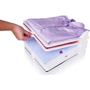 Úložný box PRAKTIK | Stohovatelný organizér na oblečení do skříně a zásuvky | 5 ks Dedra