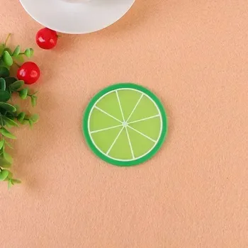 Ovocná silikonová podložka pod hrnek | podložka, dekorace - vápno