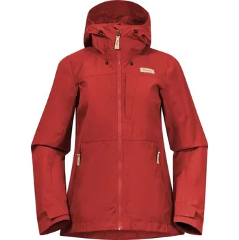 Cyklistická bunda Větruodolná bunda Bergans NORDMARKA LEAF LIGHT WIND JACKET WOMEN M Červená