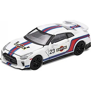 autíčko Nissan GT-R R35 #23 Martini Racing 1:64 - Era Car Nissan GT-R R35 - kovový model auta 1/64