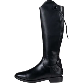 Jezdecká obuv Jezdecké boty HKM - Oxford Kids - Vyšší - extra úzké, černé, 37