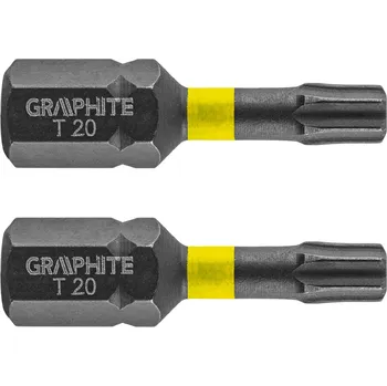 Vrtačka Graphite Rázové bity TX20 x 25 mm, 2 ks. 56H513