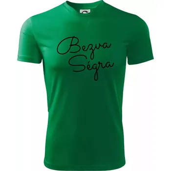 Chlapecké tričko Bezva ségra - nápis na prsou - Dětské triko sportovní (dresovina) - 122 cm/6 let ( Středně zelená )