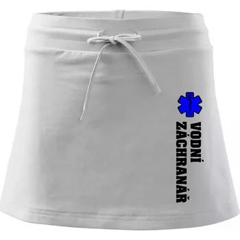 Dámská sukně Rescue - Vodní záchranář - Sportovní sukně - two in one - S ( Bílá )