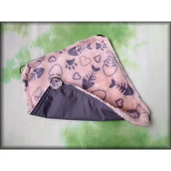 MALÁ HAMAKA šedý šusťák + béžová, rybky