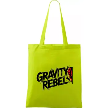 Gravity rebel - Taška bavlněná - 42 x 38 cm ( Limetková )