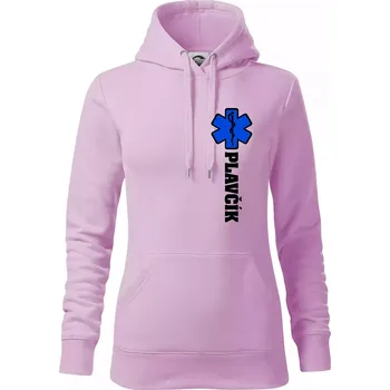 Dámská mikina Hvězda života - Plavčík - Mikina dámská Cape s kapucí - S ( Orchid )