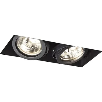 Svítidlo Rendl Zápustné svítidlo ELECTRA II bezrámečkové, černé, G53, 2×15W, 12V Barva: Černá