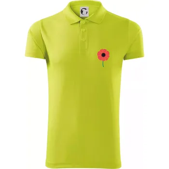 Pánská košile Vlčí mák ikonka na prsu - Polokošile Victory sportovní (dresovina) - 2XL ( Limetková )