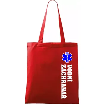 Rescue - Vodní záchranář - Taška bavlněná - 42 x 38 cm ( Červená )