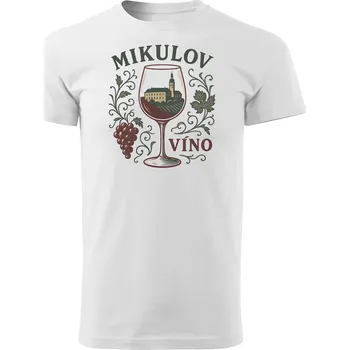 Pánské tričko Grooters Tričko pro milovníky vína - Mikulov Velikost: S