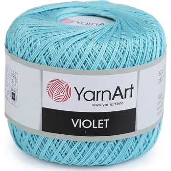 Galanterie Bavlněná příze háčkovací Violet 50 g - 17 (6282) krémová