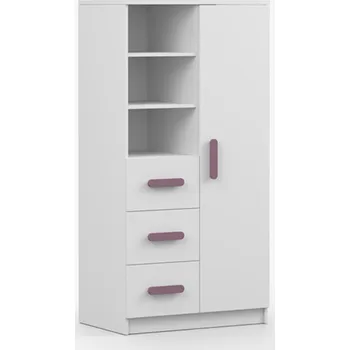 regál Regál 3S1D 05 SMYK/ ARIELA bílý