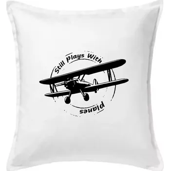 Polštář Still Plays With Planes - Polštář 50x50 - 50x50 - Pouze potah ( Bílá )