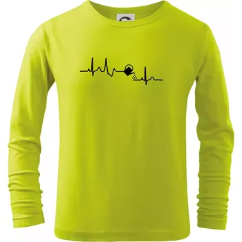 Dětská móda EKG zahrada - konev - Triko dětské Long Sleeve - 158 cm/12 let ( Limetková )