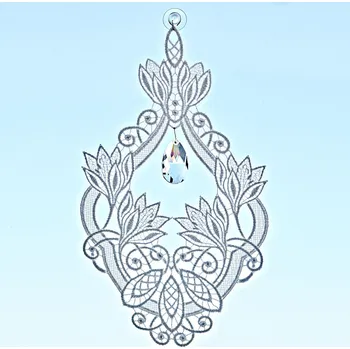 Dámské pantofle 3Pagen Textilní dekorace Křišťál