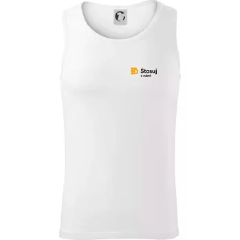 Štosuj s námi - logo na prsu - Tílko pánské Core - M ( Bílá )