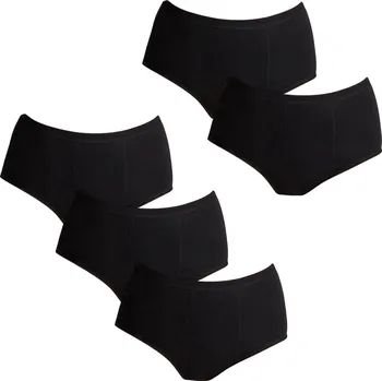 Menstruační kalhotky 5PACK Menstruační kalhotky Love Luna Full černé (5-LLUWPBFB) M Možnost vrácení zboží ZDARMA do 120 dnů!