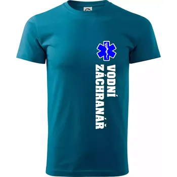 Rescue - Vodní záchranář - Klasické pánské triko vyšší gramáže - 3XL ( Petrolejová )