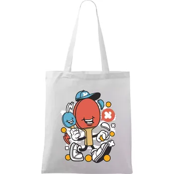 Nákupní taška Pinčesaňák - Taška bavlněná - 42 x 38 cm ( Bílá )