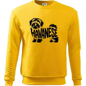 Pánská mikina Havanese nápis v těle - Mikina Essential pánská - 2XL ( Žlutá )