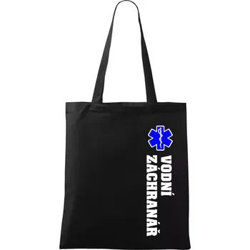 Nákupní taška Rescue - Vodní záchranář - Taška bavlněná - 42 x 38 cm ( Černá )