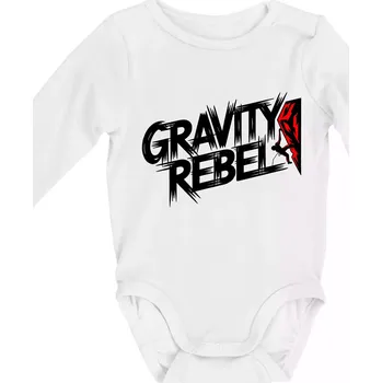 Gravity rebel - Body kojenecké s dlouhým rukávem - Dlouhý r. do 3 měs ( Bílá )