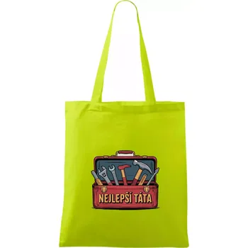 Nejlepší táta - nářadí - Taška bavlněná - 42 x 38 cm ( Limetková )