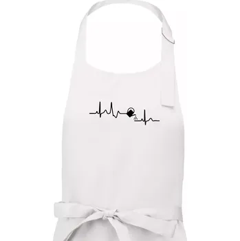 Kuchyňská zástěra EKG zahrada - konev - Dámská zástěra na vaření - Univerzální velikost ( Bílá )