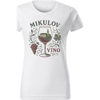 Dámské tričko Grooters Dámské tričko pro milovníky vína - Mikulov Velikost: XS