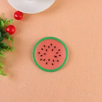 Podložka pod hrnec Ovocná silikonová podložka pod hrnek | podložka, dekorace - Vodní meloun