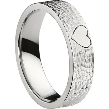 Prsten SWEPOL Titanový snubní prsten HEART, šíře 5 mm - velikost 55 - T202-5D-55