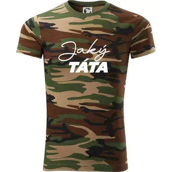 Jaký táta - taková dcera psací - Army CAMOUFLAGE - 2XL ( Hnědý maskáč )
