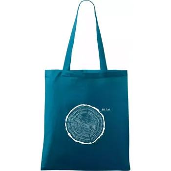 Letokruhy - 60 - Taška bavlněná - 42 x 38 cm ( Petrolejová )