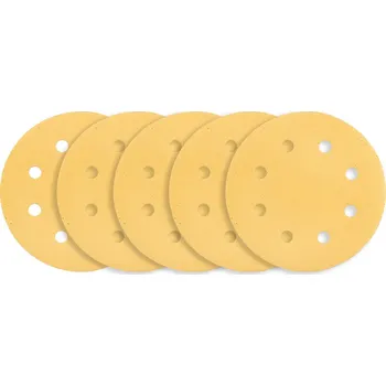 Brusný papír Graphite Brusný papír se suchým zipem 180 mm, K120, 5 ks, s 8 otvory pro brusku 59G263 54H023