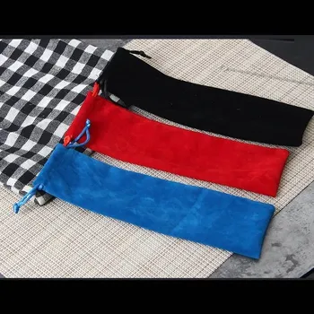 Sada nerezových ekologických kovových brček | kovová brčka, čistící kartáček - Úložný sáček 1 ks