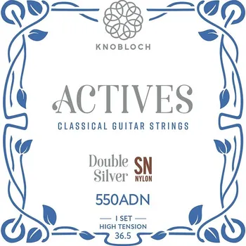 Struna pro kytaru a smyčcový nástroj Knobloch ACTIVES Double Silver SN Nylon High 550 Tension 36.5 + prodloužená záruka 3 roky