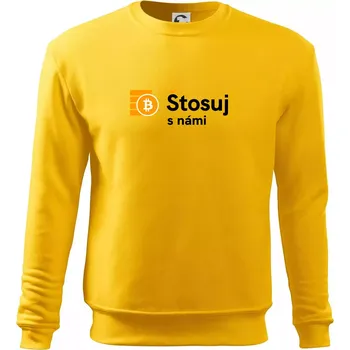 Pánská mikina Štosuj s námi - logo velké - Mikina Essential pánská - L ( Žlutá )