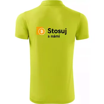 Pánská košile Štosuj s námi - logo velké - Polokošile Victory sportovní (dresovina) - XL ( Limetková )